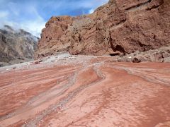 13 Colourful Limestone Cliffs In Wide Shaksgam Valley Between Kerqin And River Junction Camps On Trek To K2 North Face In China